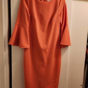 Calvin Klein Bellsleeve Sheath Dress